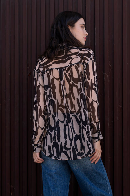 Animal Print Blouse