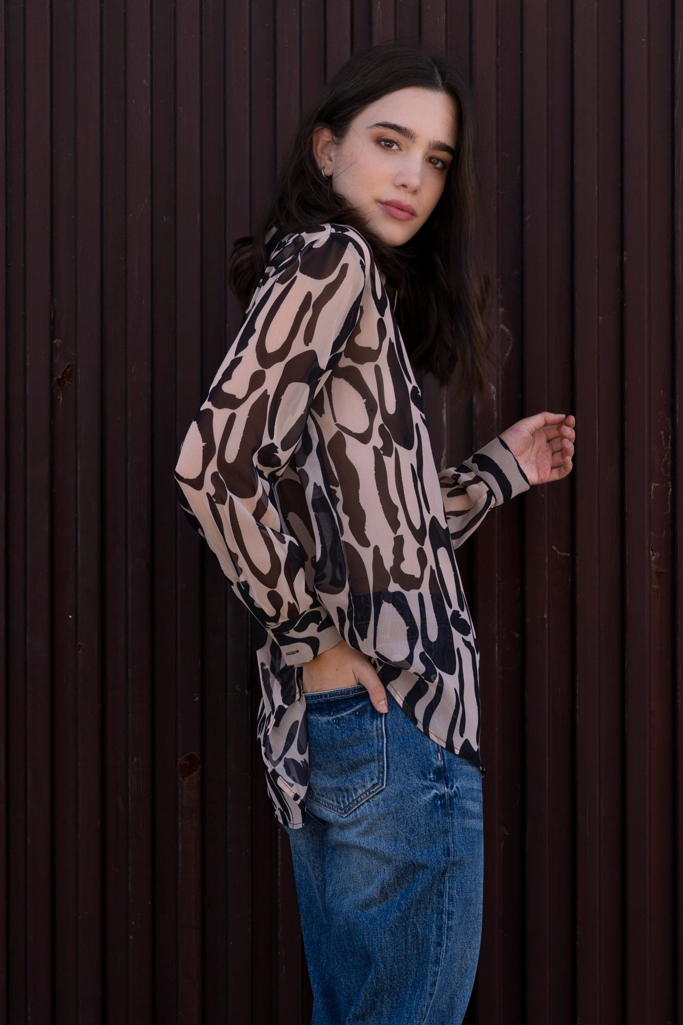 Animal Print Blouse